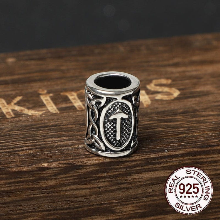 Perle di barba vichinghe in argento 925 - Collezione di rune Perle di barba vichinghe in argento 925 - Collezione di rune
