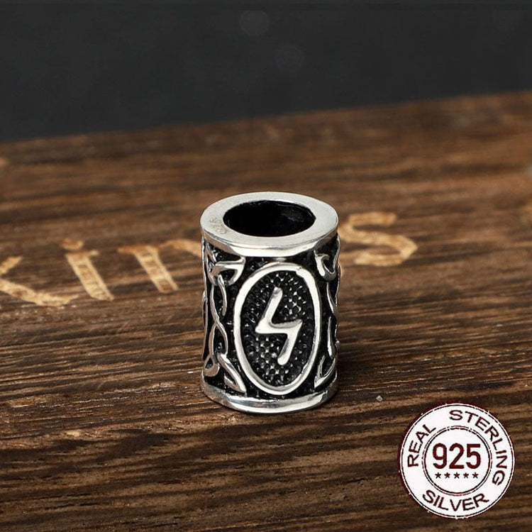Perle di barba vichinghe in argento 925 - Collezione di rune Perle di barba vichinghe in argento 925 - Collezione di rune