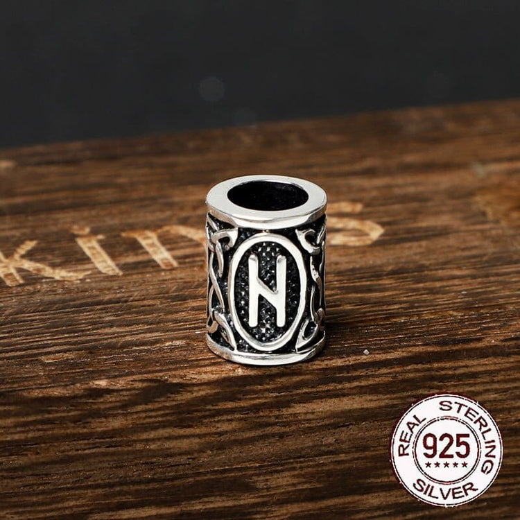 Perle di barba vichinghe in argento 925 - Collezione di rune Perle di barba vichinghe in argento 925 - Collezione di rune