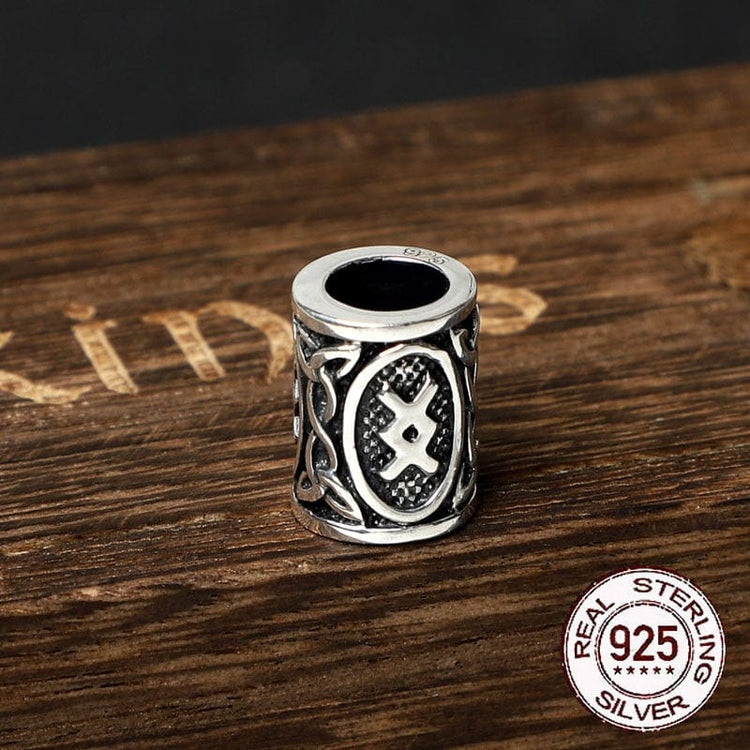 Perle di barba vichinghe in argento 925 - Collezione di rune Perle di barba vichinghe in argento 925 - Collezione di rune