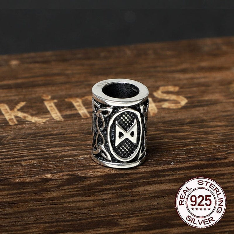 Perle di barba vichinghe in argento 925 - Collezione di rune Perle di barba vichinghe in argento 925 - Collezione di rune