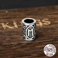 Perle di barba vichinghe in argento 925 - Collezione di rune Perle di barba vichinghe in argento 925 - Collezione di rune