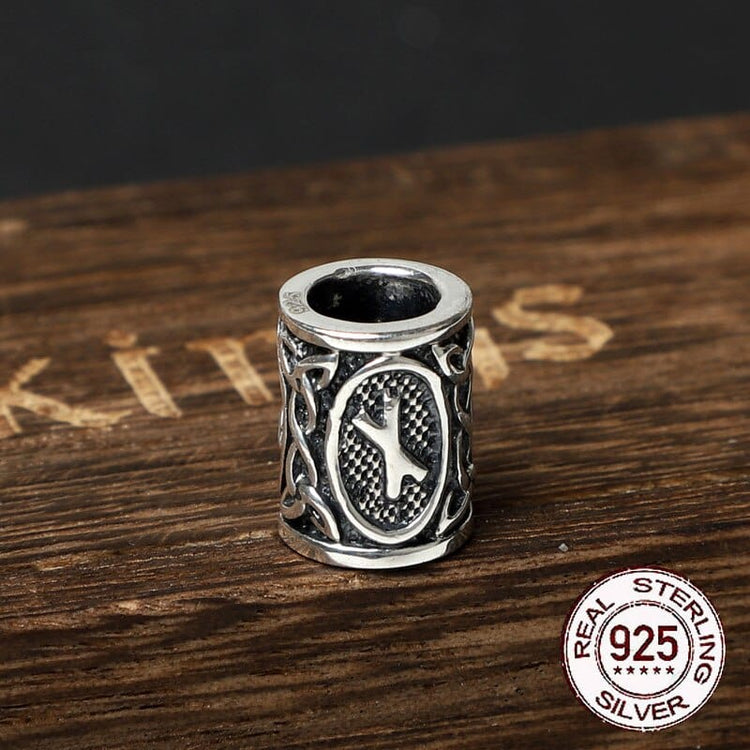 Perle di barba vichinghe in argento 925 - Collezione di rune Perle di barba vichinghe in argento 925 - Collezione di rune