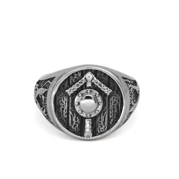 Anello runico nordico| Acciaio inossidabile Anello runico nordico| Acciaio inossidabile