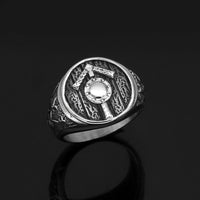 Anello runico nordico| Acciaio inossidabile Anello runico nordico| Acciaio inossidabile