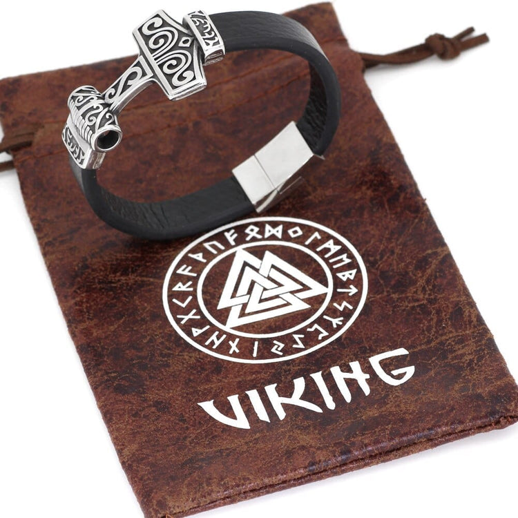 Cinturino in pelle di martello Thor - Mjolnir Cinturino in pelle di martello Thor - Mjolnir