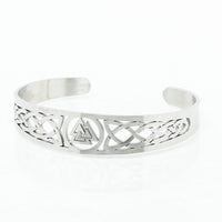 Viking Valknut Bracciale regolabile in acciaio inossidabile Viking Valknut Bracciale regolabile in acciaio inossidabile