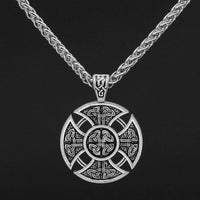 Collana scudo vichingo| Acciaio inossidabile Collana scudo vichingo| Acciaio inossidabile