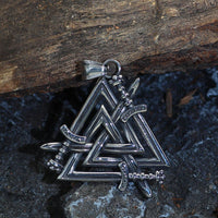 Collana Spade di eroi caduti - Valknut Collana Spade di eroi caduti - Valknut
