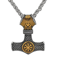 Collana di martello di Thor con elmo del terrore Collana di martello di Thor con elmo del terrore