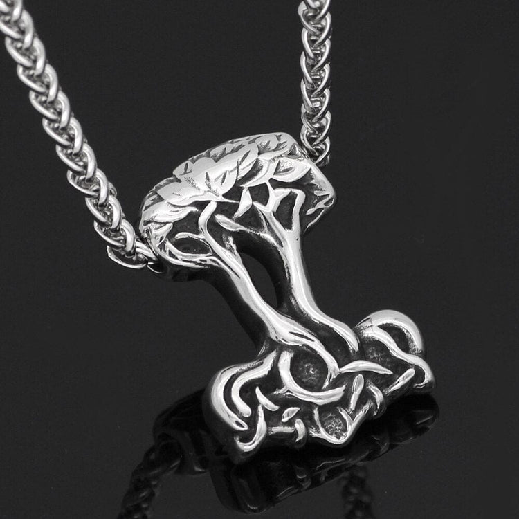 Collana Mjolnir a forma di Yggdrasil Collana Mjolnir a forma di Yggdrasil