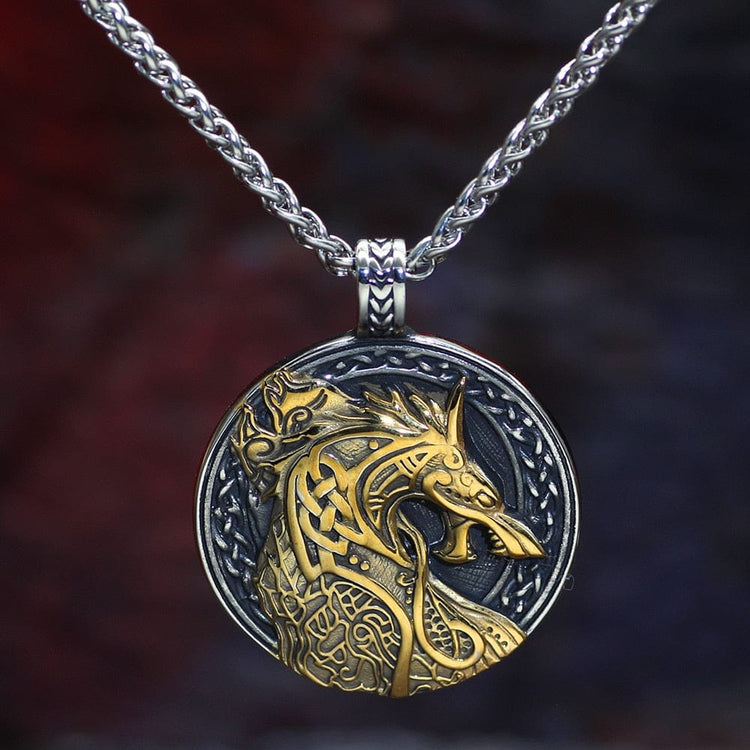 Collana vichinga Jörmungandr, il serpente di Midgard Collana vichinga Jörmungandr, il serpente di Midgard