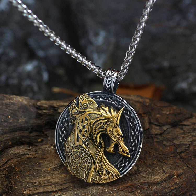 Collana vichinga Jörmungandr, il serpente di Midgard Collana vichinga Jörmungandr, il serpente di Midgard