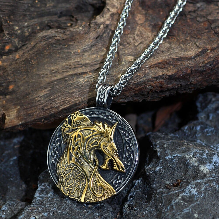 Collana vichinga Jörmungandr, il serpente di Midgard Collana vichinga Jörmungandr, il serpente di Midgard