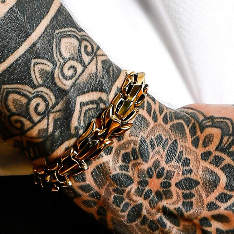 Bracciale \"Ira di Jörmungand\" - versione ORO Bracciale \"Ira di Jörmungand\" - versione ORO