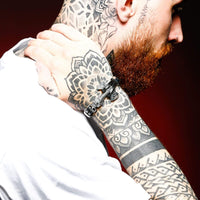 Bracciale vichingo Ascia di cuoio pesante Bracciale vichingo Ascia di cuoio pesante