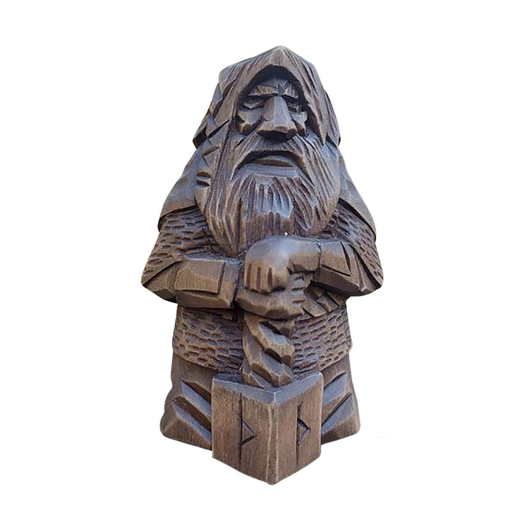 Statuetta vichinga in legno delle divinità norrene Statuetta vichinga in legno delle divinità norrene