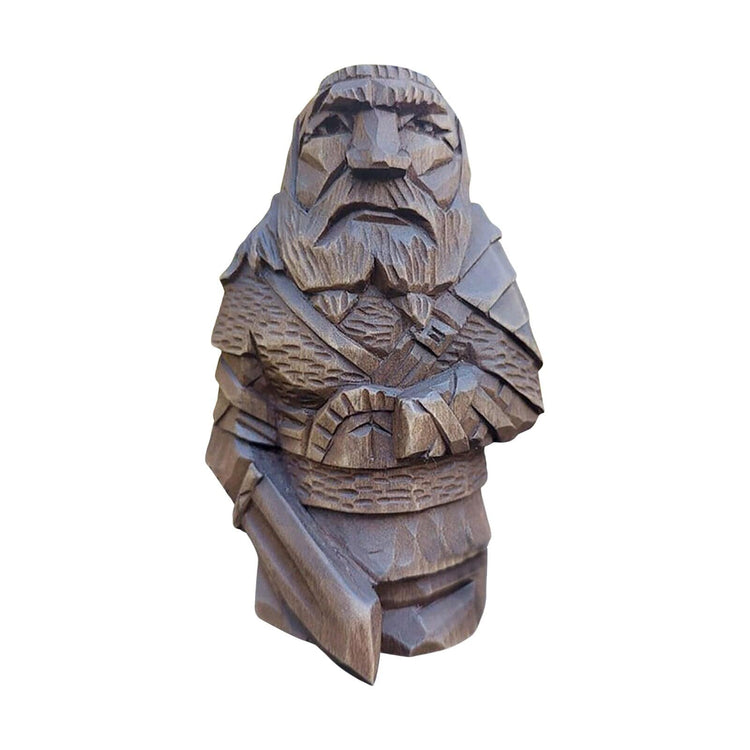 Statuetta vichinga in legno delle divinità norrene Statuetta vichinga in legno delle divinità norrene