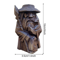 Statuetta vichinga in legno delle divinità norrene Statuetta vichinga in legno delle divinità norrene