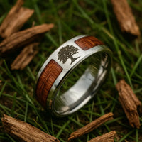 Anello Yggdrasil - acciaio inossidabile