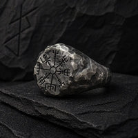 Anello \"Segui il tuo cammino\" Vegvisir | Acciaio inossidabile