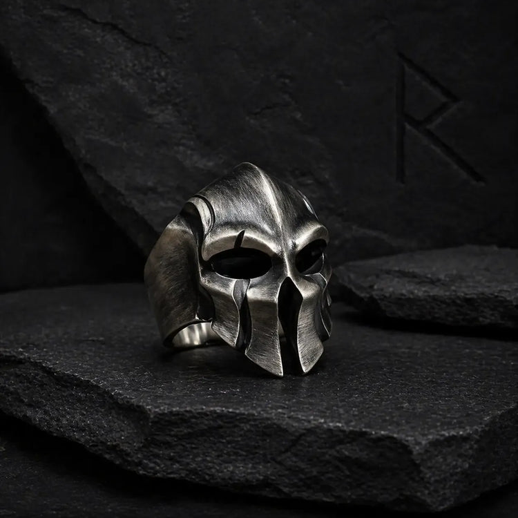 Anello vichingo regolabile \"Elmo Re Harald\"