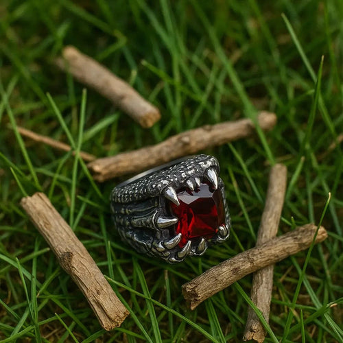 Bague Bague viking "Anneau des Quatre Feux du Dragon" - Odins Hall