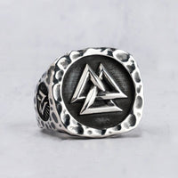 Anello vichingo in argento 925 - L'Éclat du Valknut