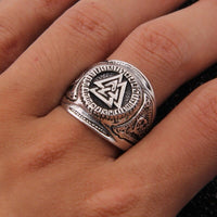 Anello vichingo in argento 925 - Potere del Valknut