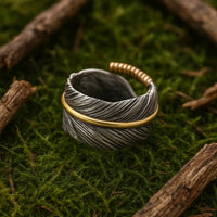 Anello vichingo - Les Ailes de Huginn et Muninn