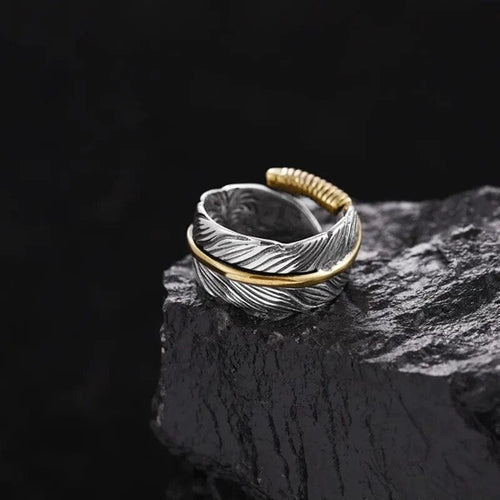 Bague Bague viking - Les Ailes de Huginn et Muninn - Odins Hall