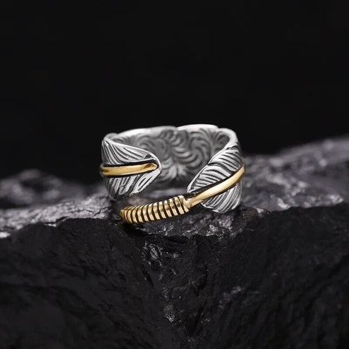 Bague Bague viking - Les Ailes de Huginn et Muninn - Odins Hall