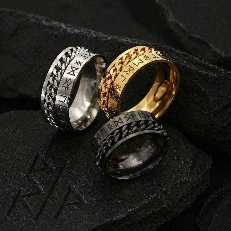 Anello vichingo moderno - rune sacre