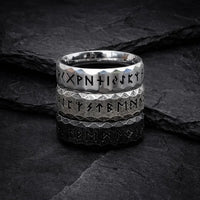 Anello vichingo runa \"Saggezza dell'eroe\"