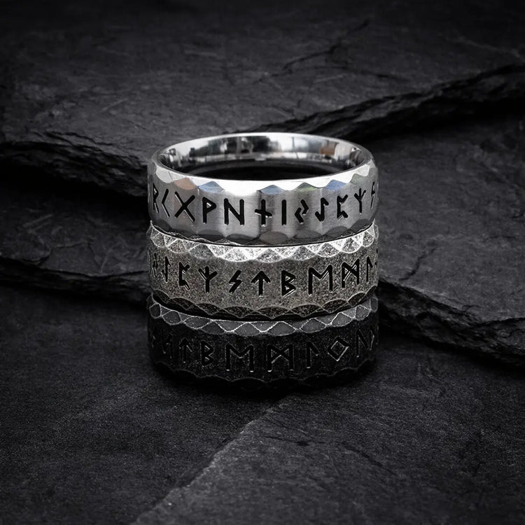 Anello vichingo runa \"Saggezza dell'eroe\"