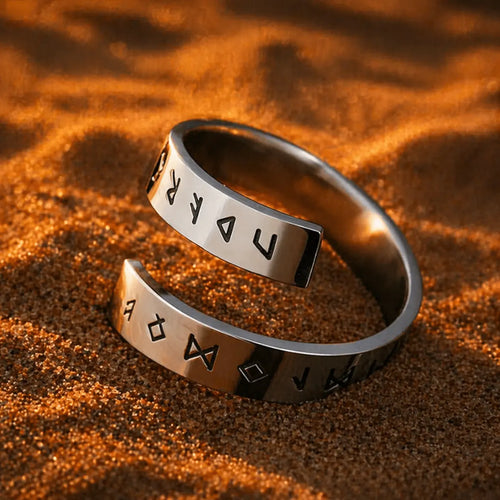 Bague symbolique Bague Vikings - La Tornade Runique - Odins Hall