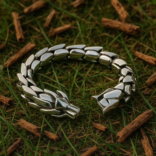 Braccialetto Vintage Di Serpente Bangle Braccialetto D'argento Sidesway Braccialetto Vintage Di Serpente Bangle Braccialetto D'argento Sidesway