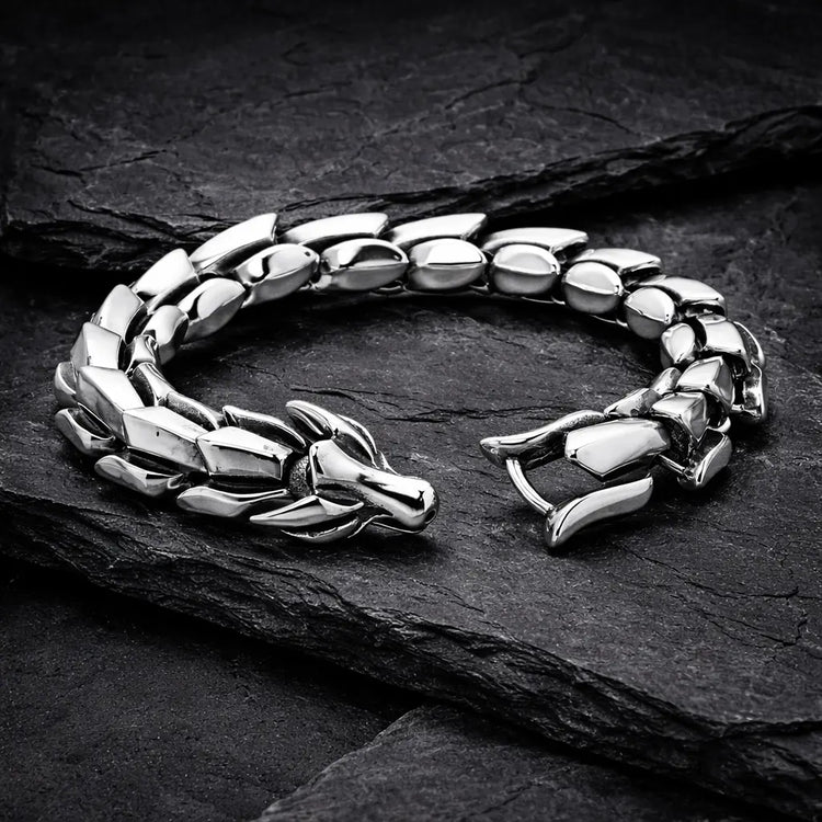 Bracciale del serpente \"Collera di Jörmungand\" - Argento
