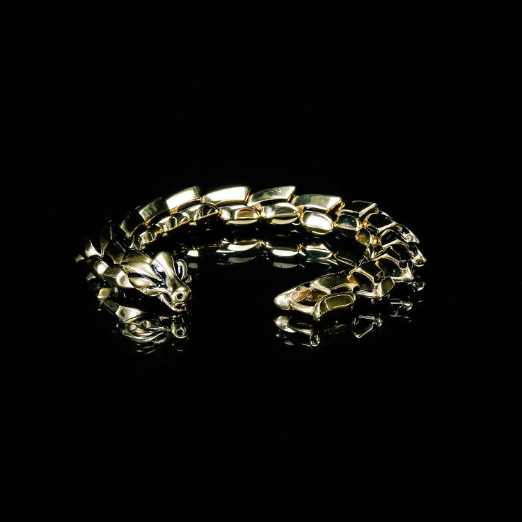 Bracciale a serpente \"Ira di Jörmungand\" - Oro