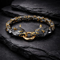 Bracciale Lupo Gigante Dorato - Fenrir