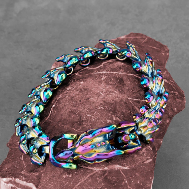 YABEME Bracciale Vichingo in Acciaio Inossidabile, Norrena Vintage Scandinavo Odino Lupo Animale Fenrir Celtico Pagano Uomini Polsino Bracciale Anello Gioielli Amuleto, con Borsa Regalo Runa Valknut YABEME Bracciale Vichingo in Acciaio Inossidabile, Norrena Vintage Scandinavo Odino Lupo Animale Fenrir Celtico Pagano Uomini Polsino Bracciale Anello Gioielli Amuleto, con Borsa Regalo Runa Valknut