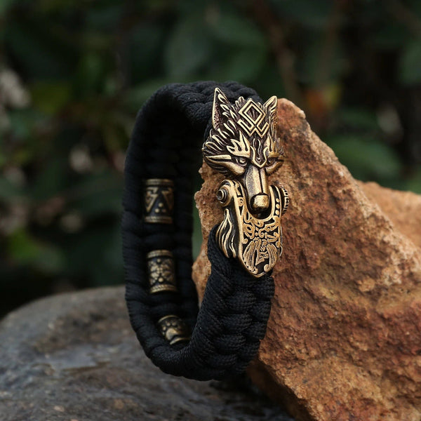 COOLSTEELANDBEYOND Drago Pelle Bracciale, Uomo Donna Acciaio Inossidabile Intrecciata Pelle Bracciale Avvolgere con Due Drago Testa e Anello