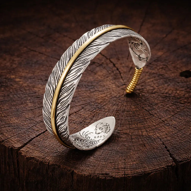 Bracciale Vichingo - Le Ali di Huginn e Muninn
