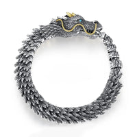 Bracciale con testa di drago vichingo