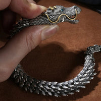 Bracciale con testa di drago vichingo