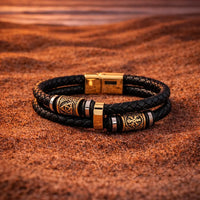 Bracciale vichingo intrecciato \"Agilità del guerriero\"