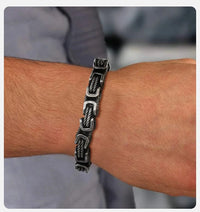 Bracciale vichingo intrecciato in acciaio inossidabile