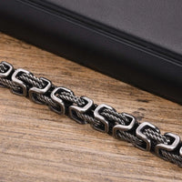 Bracciale vichingo intrecciato in acciaio inossidabile