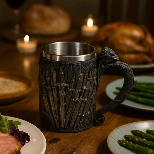 Divit - Tazza con corno vichingo, autentico boccale edievale, capacità Divit - Tazza con corno vichingo, autentico boccale edievale, capacità