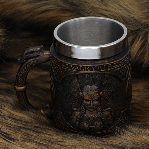 Chope viking "Tankard des Ailes de la Valkyrie" - Odins Hall